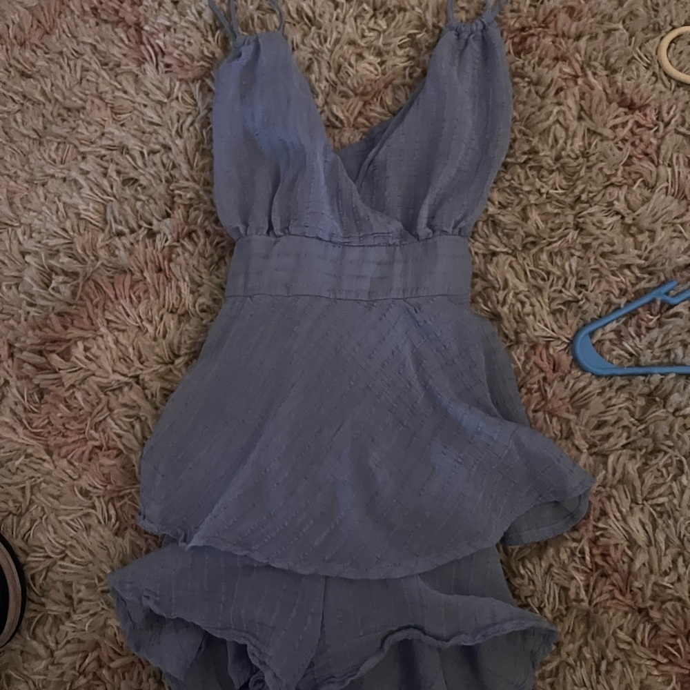 Blue romper dress - Picture 1 of 5